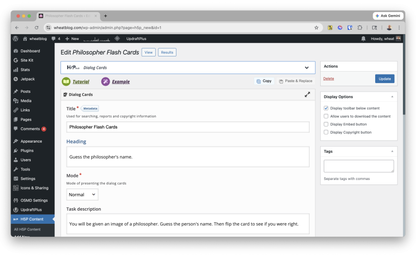H5P WordPress Plugin